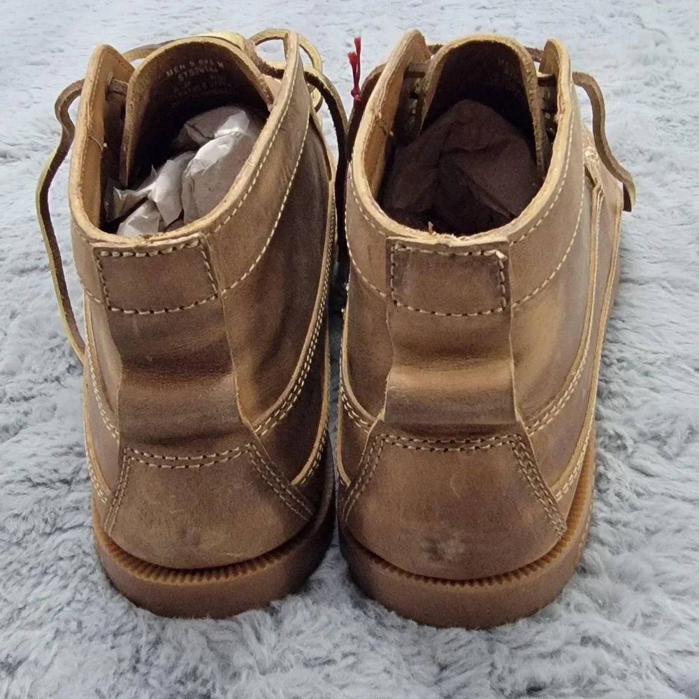 Sperry Top-Sider Boots Mens 9.5 Brown Leather Huckberry AO Chukka STS26144